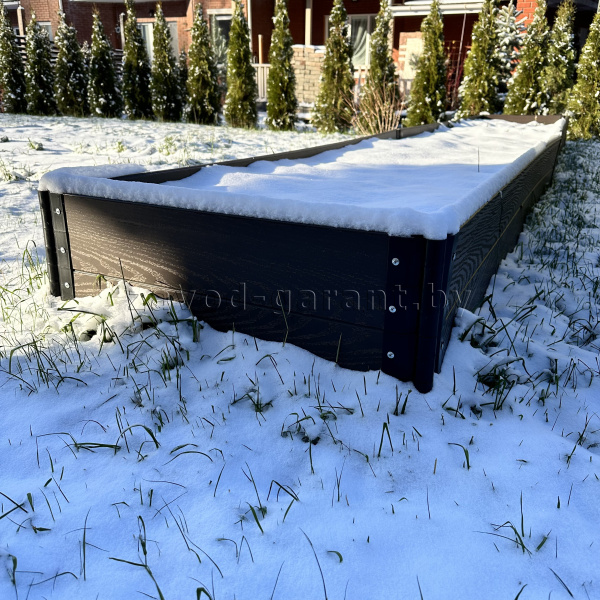 Грядка из ДПК. Высота 30 см.